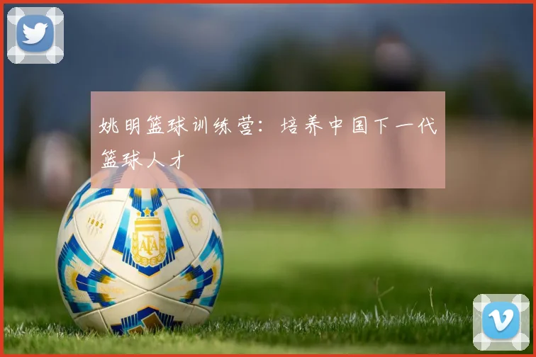 姚明篮球训练营:培养中国下一代篮球人才